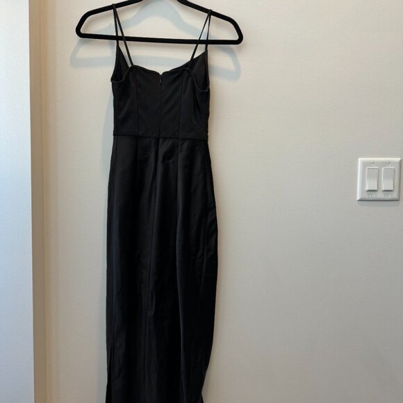 BHLDN Cali Satin Charmeuse Midi Dress - Picture 5 of 7